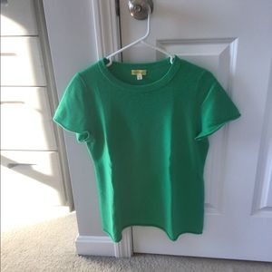 J Crew cashmere short sleeve tee L